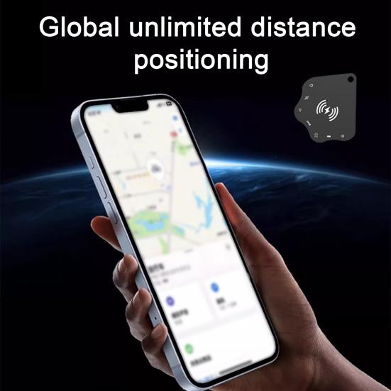 Smart Wallet Tracker Card IP68 Waterproof Ultra-Thin GPS Item Finder Locator Wireless Rechargeable Luggage