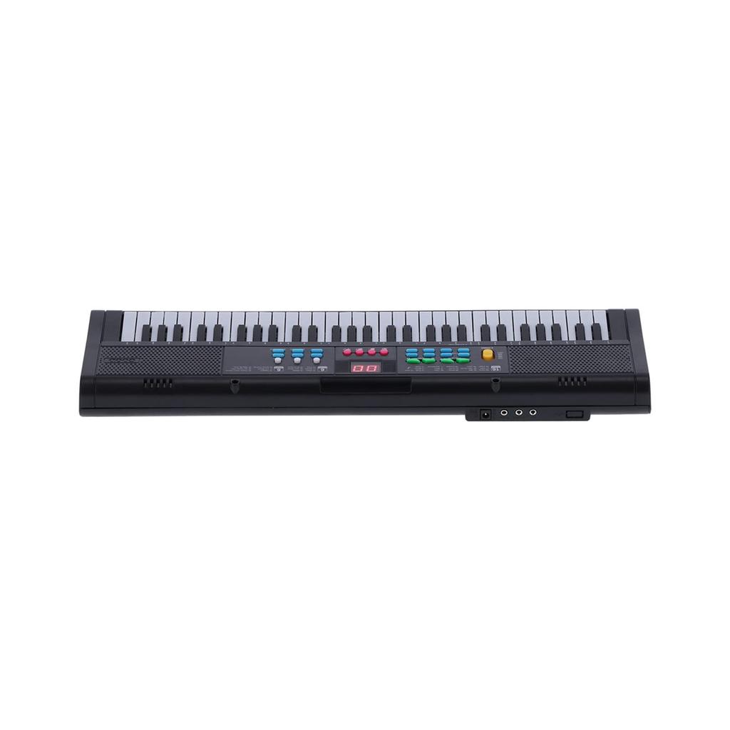 TOPINCN 61 Keys Electronic Keyboard Piano MQ6186 Multi-Function Microphone Touch Feel Home Use Lightweight USB Connection for Beginners Silent
