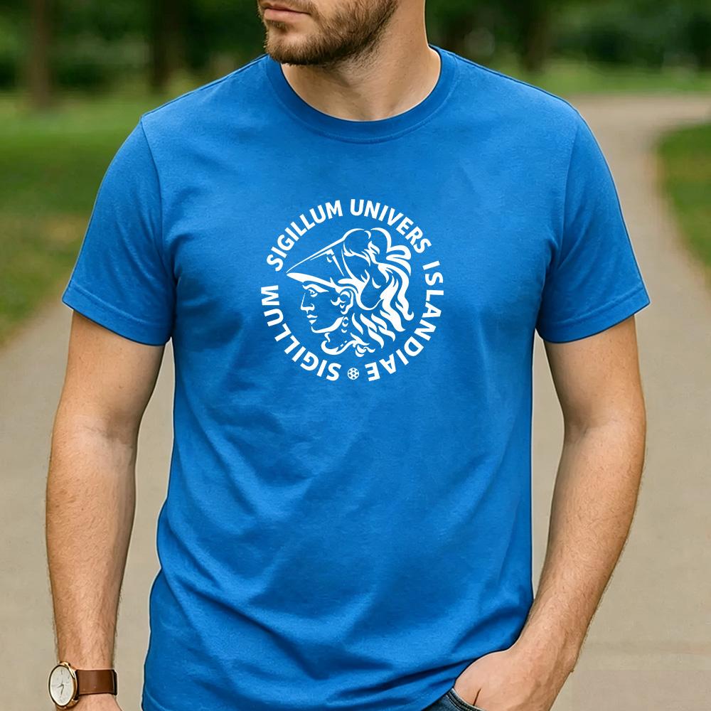 Isla University Latin Goddess Seal Graphic T Shirt Unisex Crew Neck Short Sleeve Vintage Fan Holiday Gift Top