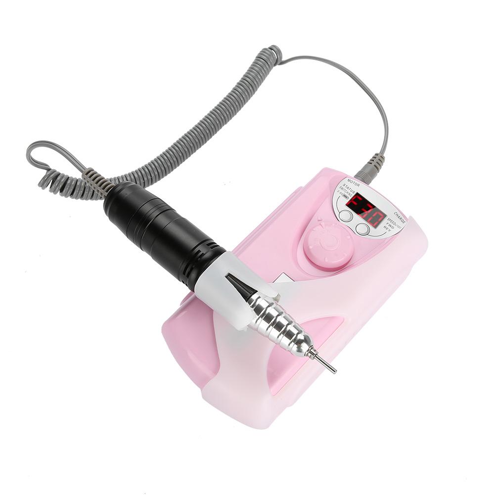 30000RPM Electric NPortable Rechargeable Polisher Art Nail Drill Bits Pedicure Files