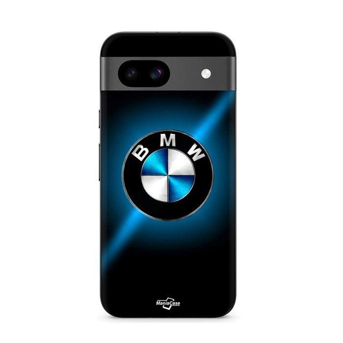 Coque de téléphone - MANIACASE - Google Pixel 8a - Logo BMW - Noir - Souple - Brillant