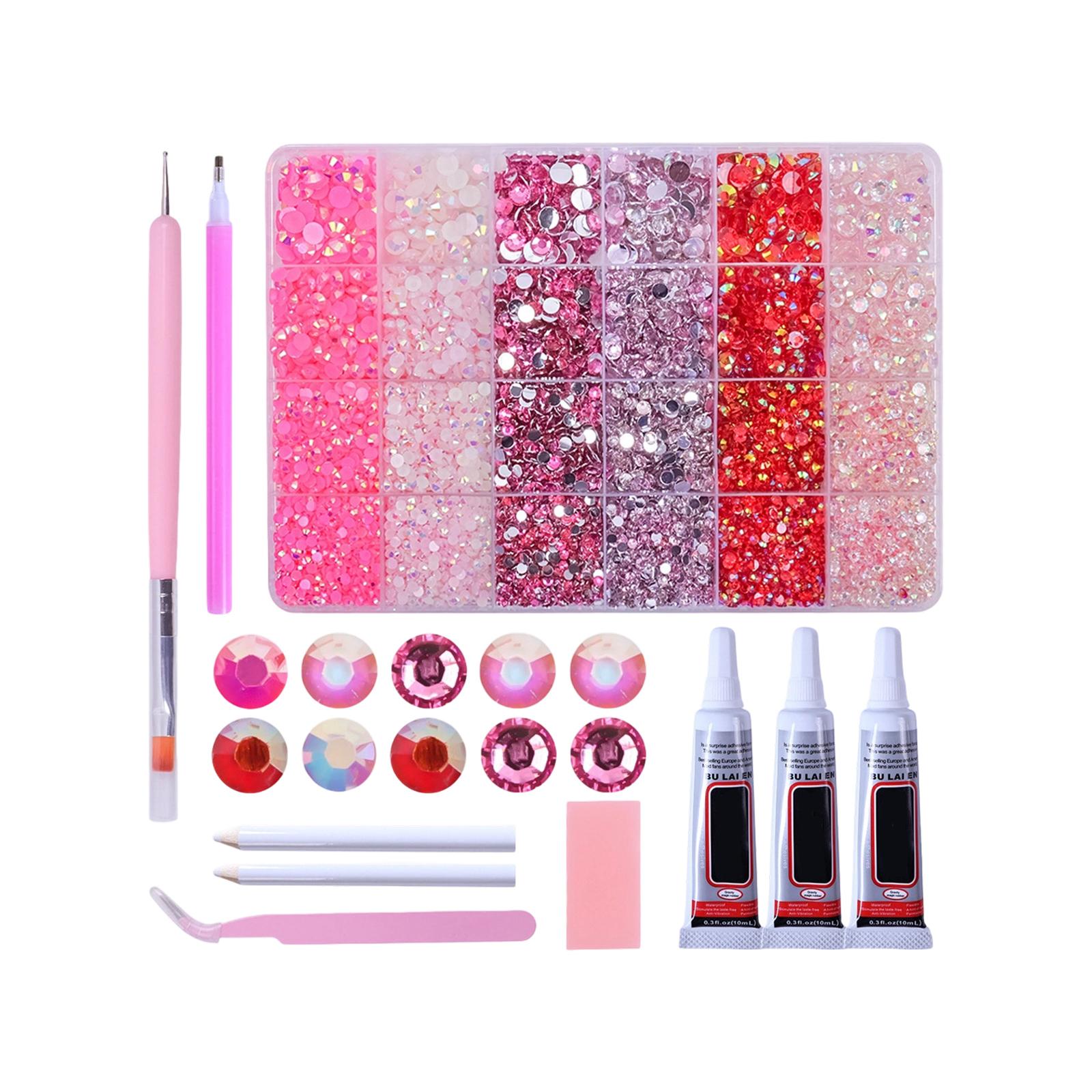 24-compartment Mixed Resin Imitation Pearl Accessory Set