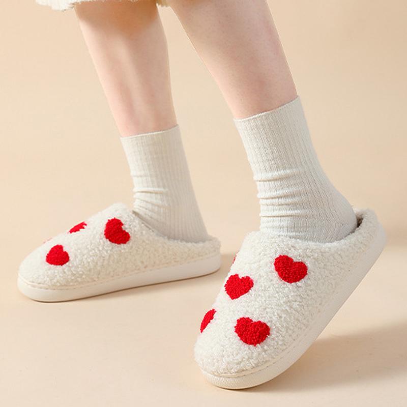 fashion Fashion Women's Slippers Winter Warm Couples Shoes Bath Slippers For Home Anti-Slip Furry Winter Warm Fur Slippers For Women