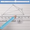 Transparent Rulers Acrylic 30cm Folding Straight Rulers Drawing Wiring Creative Tool Student Kids Stationery School Supplies