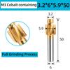 HSS Countersink Milling Cutters / Cobalt-Containing Layer Countersinks / Fully Ground Countersink Drills M3M4M5M6M8M10M12M14M16