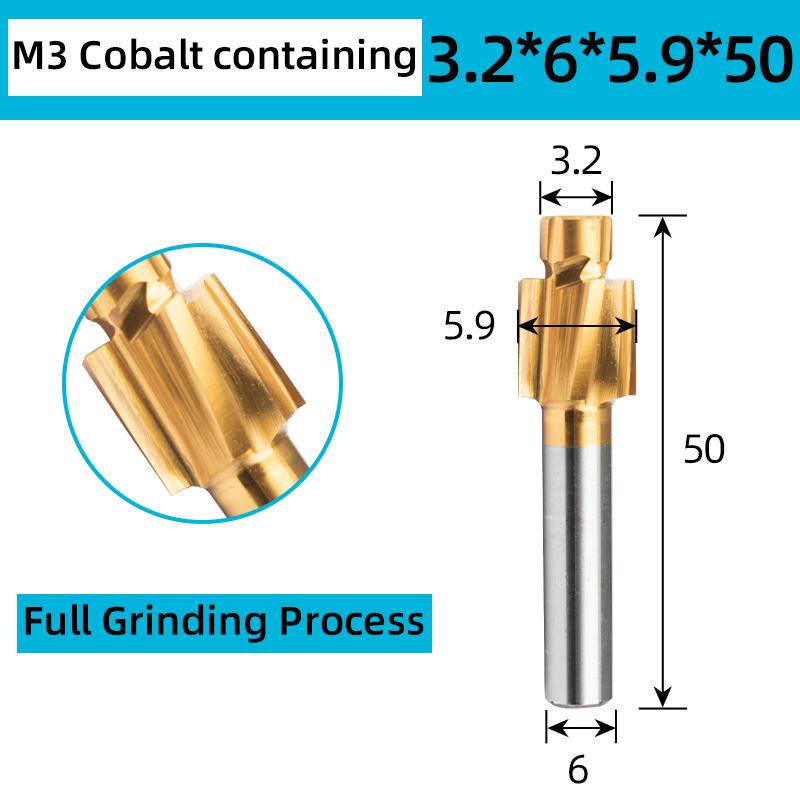 HSS Countersink Milling Cutters / Cobalt-Containing Layer Countersinks / Fully Ground Countersink Drills M3M4M5M6M8M10M12M14M16