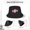 Unisex Bucket Hat Dominican Republic Flag Summer Beach Headwear Foldable Hiking Fishing Fisherman Hat  Bob Hat Gifts Idea