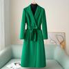 High-End Cashmere Double-Sided Wool Coat - Long, Slim-Waisted, 2026 Spring/Autumn Collection