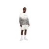 Nike Wave Print Casual Crew Neck Long Sleeve Sweatshirt Unisex Sweatshirt White FB3031-100