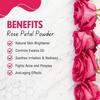 Růžový prášek Brijbooti na obličej a tělo -(200 g) - 100% čistý a přírodní prášek z růžových lístků pro péči o pleť | Bez chemikálií a veganský.