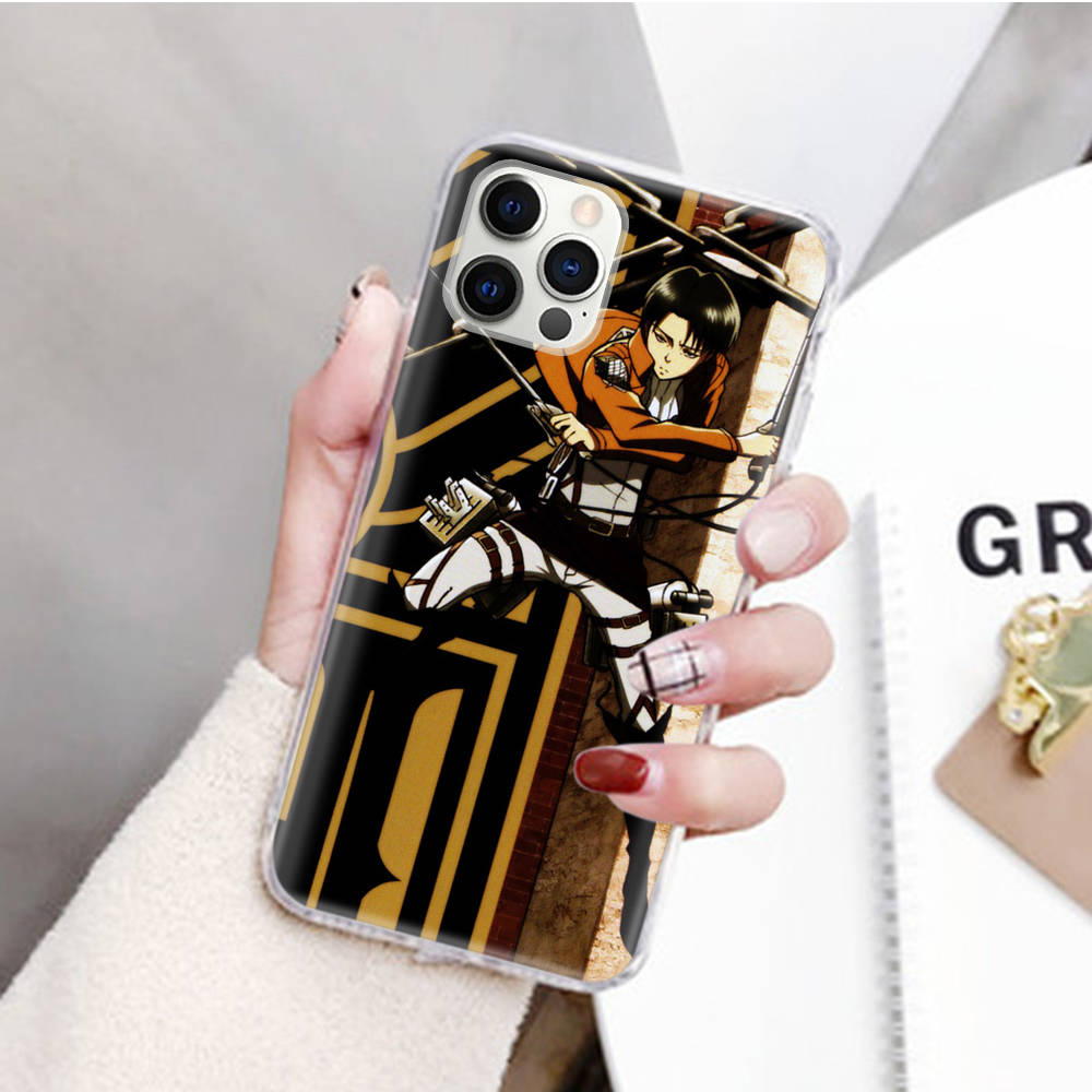 JW65 Rivaille Attack On Titans Case for Samsung A04 A14 A23 M33 M53 Realme 10 9 C35 C55 VIVO Y02 X80 Infinix Hot 30 Note 11 Tecno Spark 8P Pro