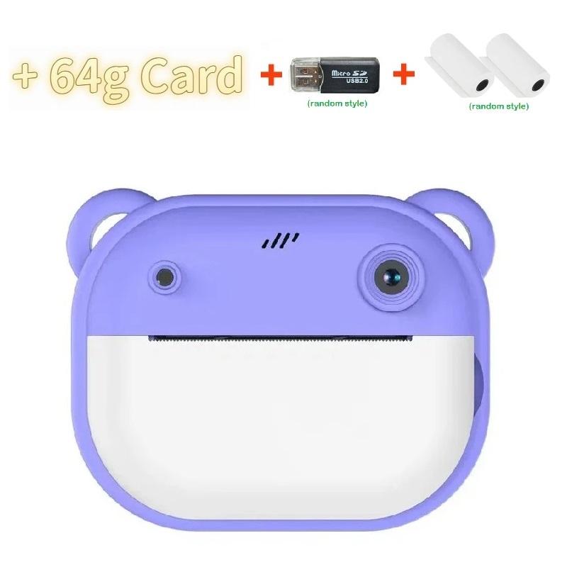 Polaroid Infantil Pode Tirar Fotos e Imprimir Mini Câmeras Digitais, Impressão Infantil Pequenas DSLRs