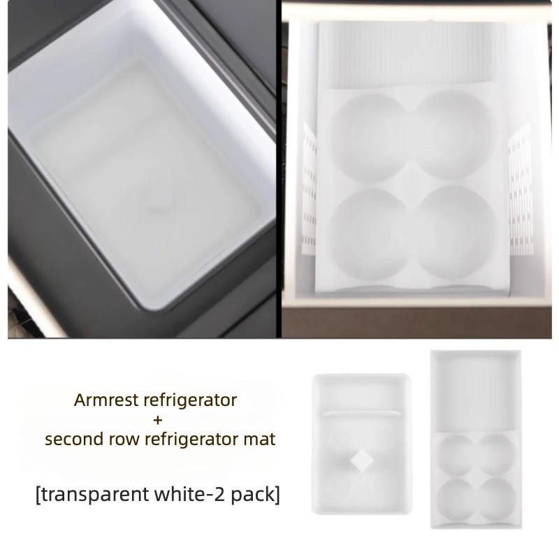 For BYD Denza N9 & N8L Car Central Control Refrigerator Beverage Fixing Grid Fit Silicone Pad Anti Slip Cup Holder Upgrade Parts