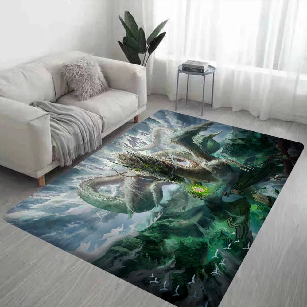 Chinese Dragon Gaming Accessories Floor Mat Rectangle Anti-slip Home Soft Badmat Front Door Indoor Outdoor Mat Welcome Doormat