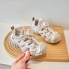Kids Rotating Buckle Sneakers Breathable Mesh Upper Lightweight Anti-Slip Rubber Sole Outdoor Play