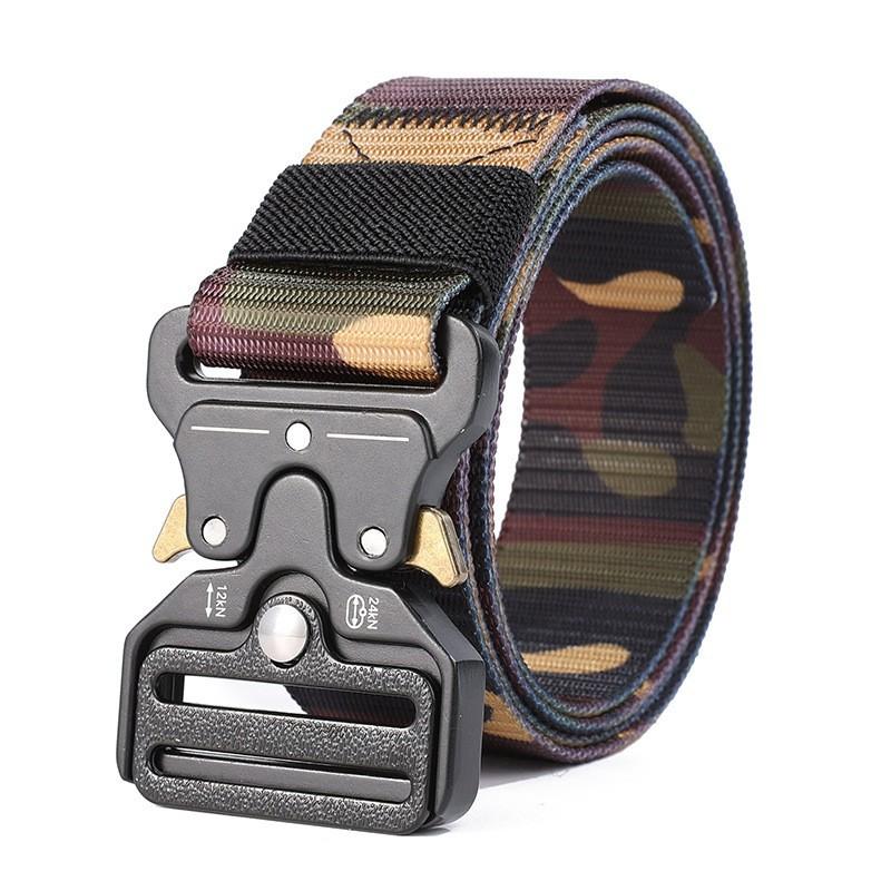 Men's Belt Metal Buckle Outdoor Hunting Multi Function Tactical Belt Combat Survival Marine Corps Canvas Nylon Women Sport Belt