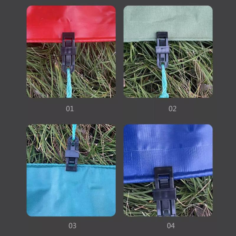 Plast Teltklemmer, Kalesje Vindtette Tau, Festeklemmer, Markiseklemmer, Presenninger, Regntett Duk Festeklemmer