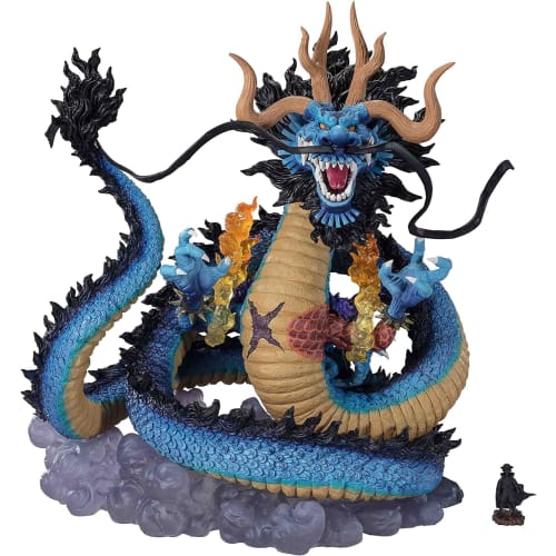 TAMASHII NATIONS Figuarts ZERO Super Fierce Battle ONE PIECE Kaido of the Beasts - Double Dragons - Approx. 300mm PVC & ABS Pre-painted Complete Figur