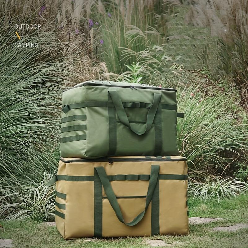 Borsa Portaoggetti Multifunzionale da Esterno 53/81L, Grande Capacità Viaggio e Campeggio Picnic Tenda Sacco a Pelo, Borsa Portatile Impermeabile