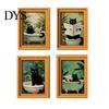 Halloween Refrigerator Magnets Black Cat Wooden Magnet, Theme Decorative Miniature Art Wall Magnetic Decal, for Kitchen Cabinets And Whiteboards Decor