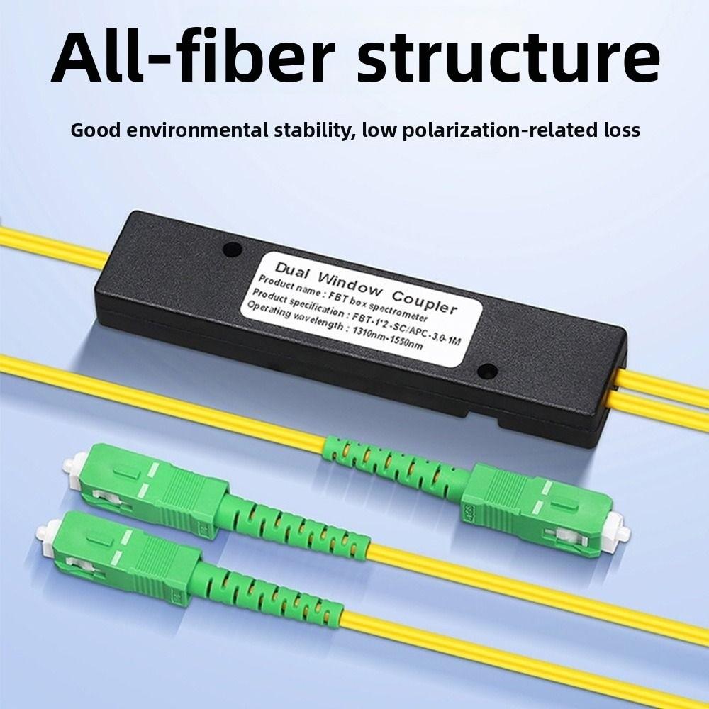Yellow FTTH Splitter Box Low Loss Fiber Coupler New Fiber Optic Splitter  Computer Accessories