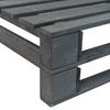 vidaXL Outdoor-Eckbank Paletten Holz Grau