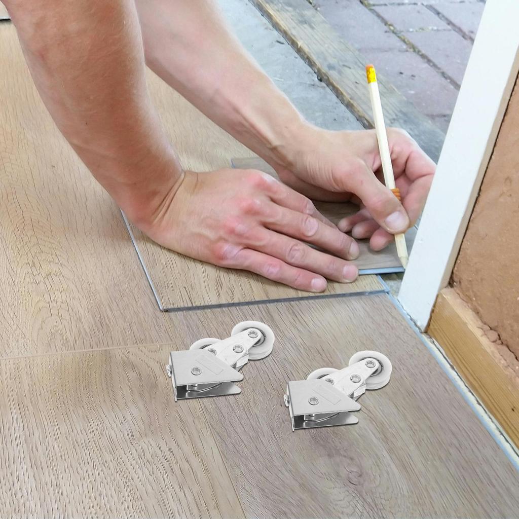 4Pcs Reliable Sliding Window Pulley Aluminum Alloy Double Roller for Easy Installation Residential Commercial Doors Patio Screen