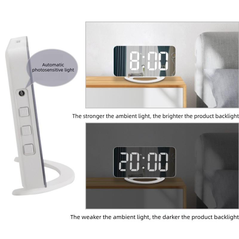 The New Led Vibration Alarm Clock Mute Bedside Luminous Clock For Deaf And Hard Of Hearing Snooze