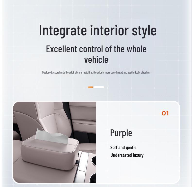 AION Car Tissue Box for 25 Models: Seat Back Hanging and Center Console Interior Accessory