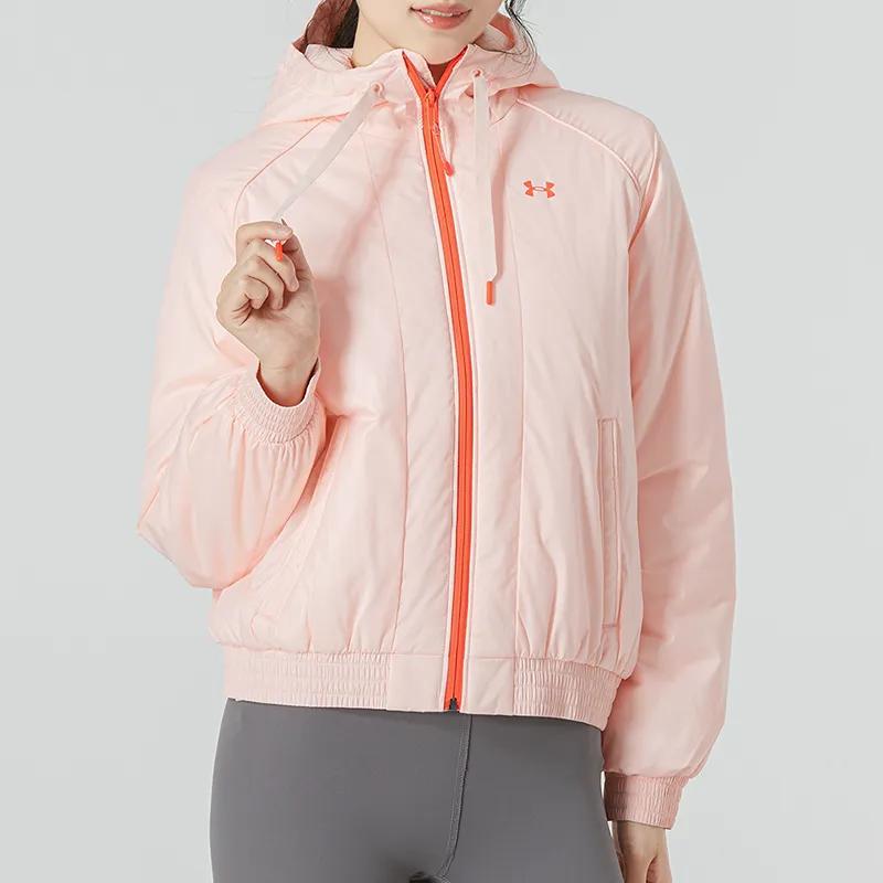 Under Armour Puffer Jacket Women's Pink (Unisex) Cropped Coats 1355839 658