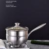 ZISIZ 22cm 316 Stainless Steel Tri-Ply Honeycomb Non-stick Soup Pot with Steamer