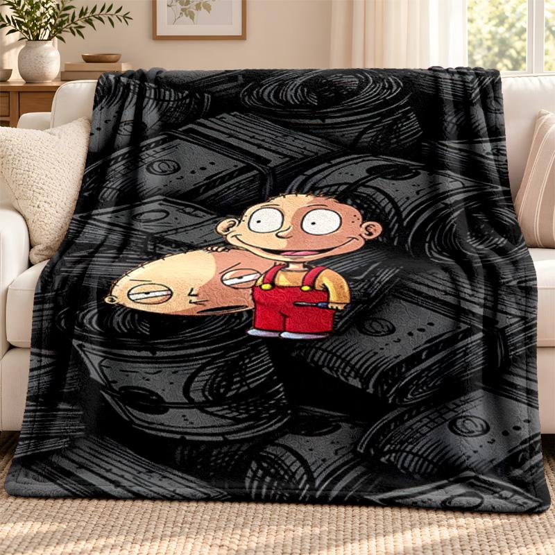 Family Guy blanket Flannel Blanket Soft Cozy Plush Throw for Sofa Bed Lightweight Home Decoration Outdoor camping