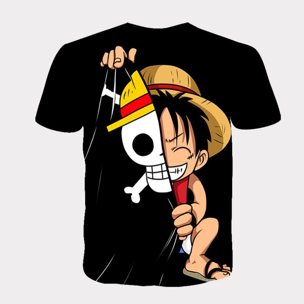10 Colors Funny ONE PIECE Anime T Shirts Cool Men's Tshirt O Neck Casual Unisex Streetwear Fashion Tee
