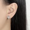 Korean Diamond-Studded 3D Butterfly Earrings - Light Luxury and Girlish Charm