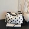Women's Crossbody Bag, New Trendy Polka Dot Color-block Handbag, Simple Tote Bag, Sophisticated and Relaxed Handbag for Commuting.
