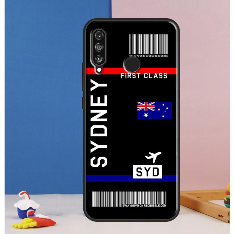 Boarding Pass Plane Ticket For Huawei Nova Y90 Y70 Y60 Y72 Y61 Y91 12s 12i 11i 7i 8i 9 10 SE P60 Pro P30 P40 Lite Case