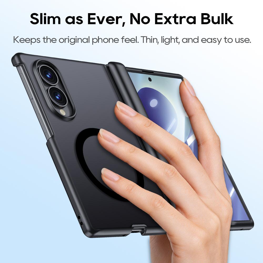 Matte Magnetic Skin-Feel Shell-Film Integrated Phone Case for Samsung Z Fold 8 Wide Shockproof for Magsafe Wear Resistant Cover