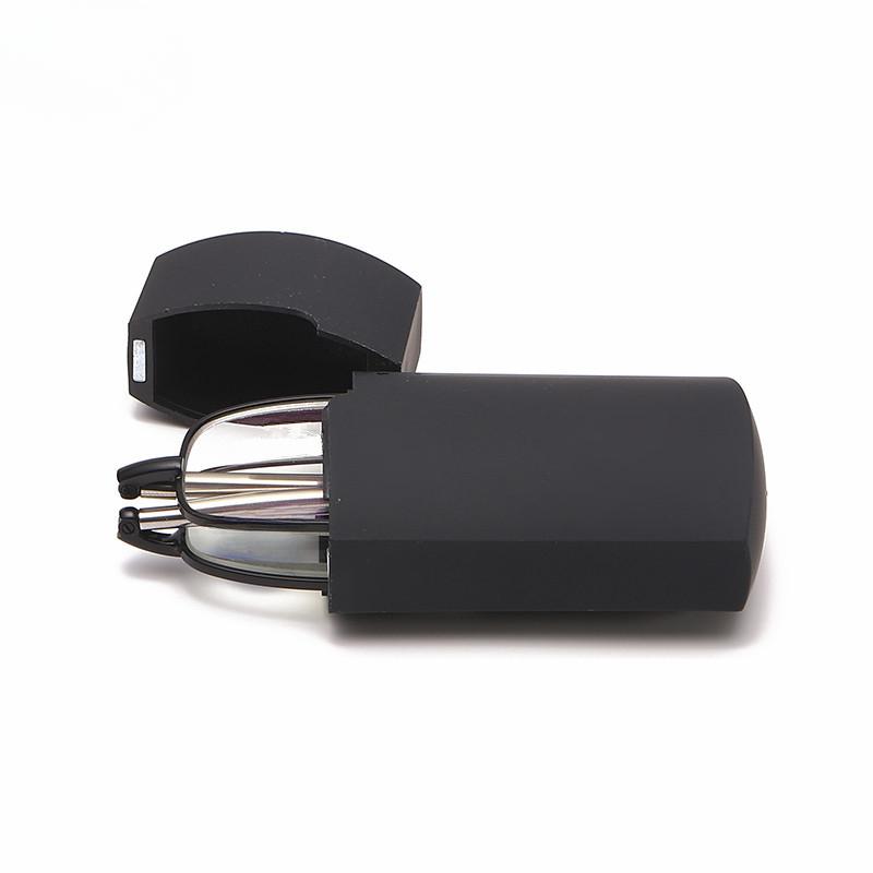 

Портативные складные очки для чтения для мужчин и женщин, телескопические дужки, вращение, очки для пресбиопии, модная металлическая оправа, очки с защитой от синего света +400 degrees чёрный