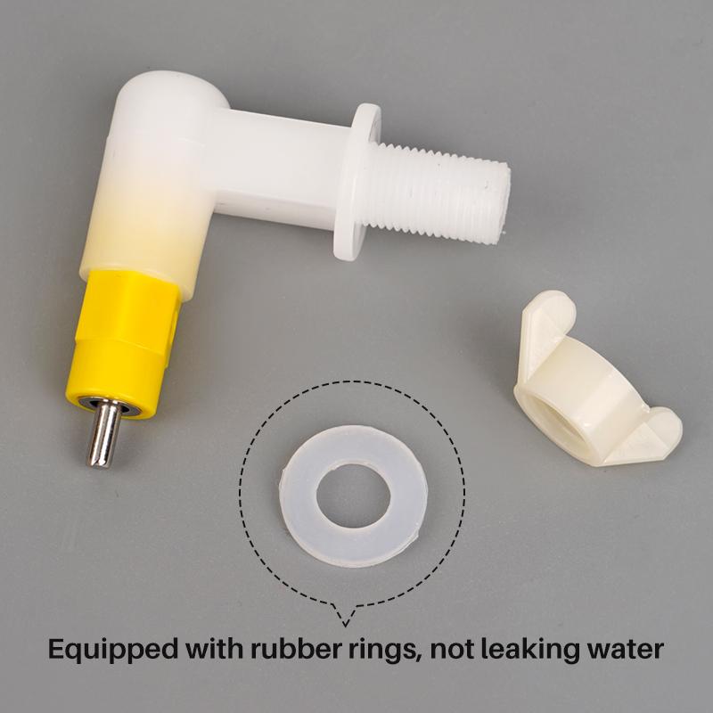 2/4/6pcs Poultry Chicken Nipple Drinker Automatic Rabbit Drinking Fountain Pigeon Hamster Pet Nipple Drinker Easy Installation