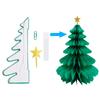 Christmas Tree Table Decoration Paper Honeycomb Pendant Merry Christmas Hanging Ornaments For Home New Year Xmas Festival