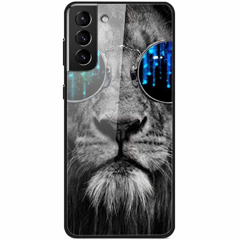 

For Samsung S22 Case Tempered Glass Protective Hard Back Cover for Samsung Galaxy S22 Plus Ultra Case S22+ S22Ultra Fashion S22 5G