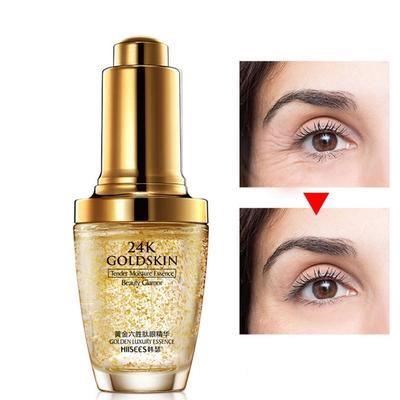 24k Golden Hexapeptide Eye Essence Feuchtigkeitsspendendes, nährendes, hautglättendes Augenserum mit feinen Linien