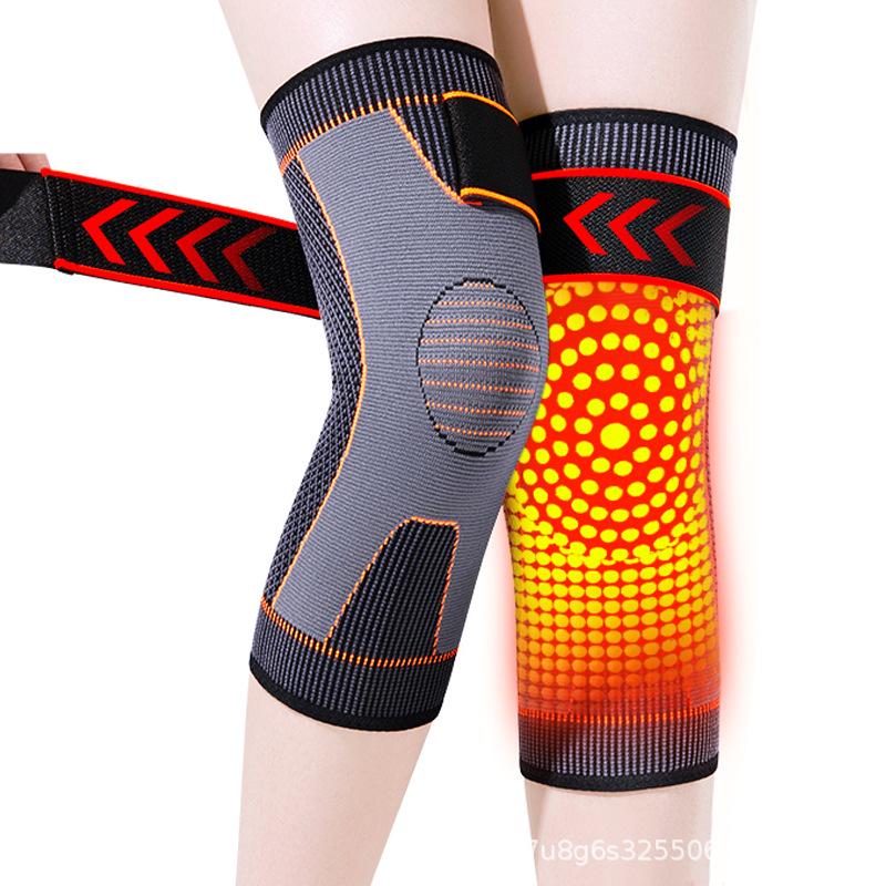 Herbst/Winter Rutschfeste Warme Kniepolster mit Riemen, Beifuß Wermut, Verdickt für Kalte Beine