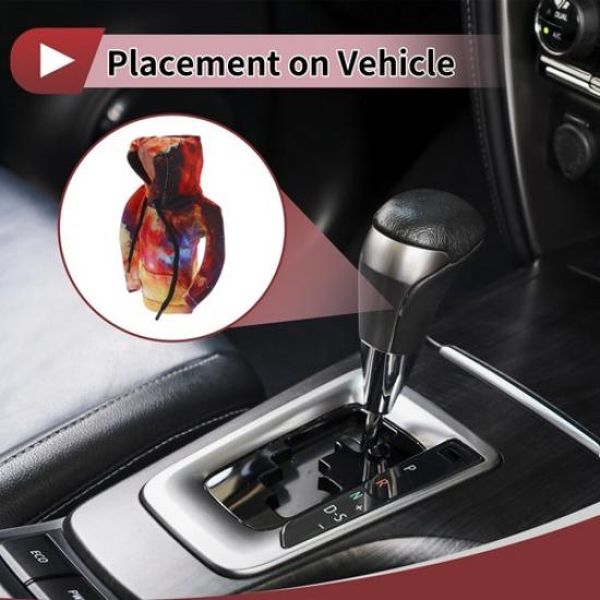 Automotive Manual Gear Shift Knob Cover Red Polyester 3D Printed Hoodie Style