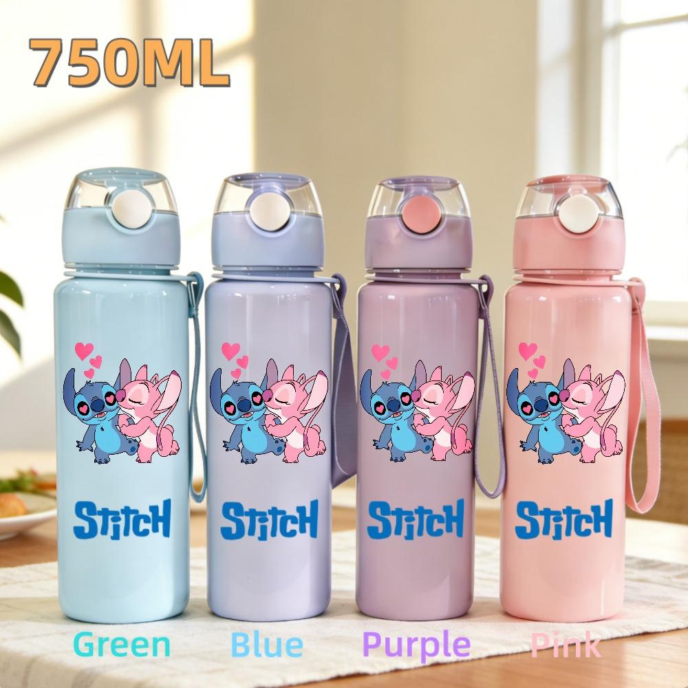 Cute And Charming Stitch Water Bottle 800ml Children 304 stainless steel thermos cup Girls Boys Sports Mug School Office Attachment Present