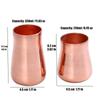 Handcrafted Pure Copper Beer Milk Mug Creative Vintage Thickened Moscow Water 350 ml Breakfast Cup Moscow Drinkware Tableware