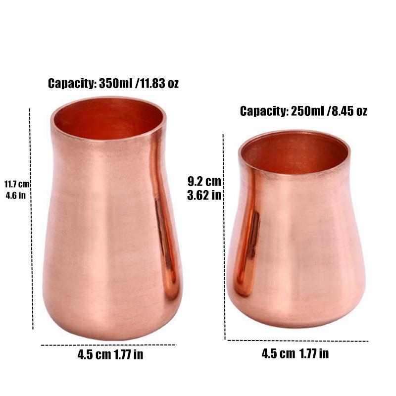 Handcrafted Pure Copper Beer Milk Mug Creative Vintage Thickened Moscow Water 350 ml Breakfast Cup Moscow Drinkware Tableware