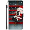 Christmas Flip Case For Motorola Moto G15 / G05 / E15 / G15 Power 4G Wallet Leather Cover With Lanyard Cartoon Wallet Phone Case