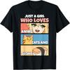 Just a Girl Who Loves Anime Cats and Sushi Japanese Foodies T-Shirt