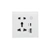 WiFi/ZigBee Smart Socket with Voice Control, Remote Timing, Type-C & USB Fast Charging - New Model